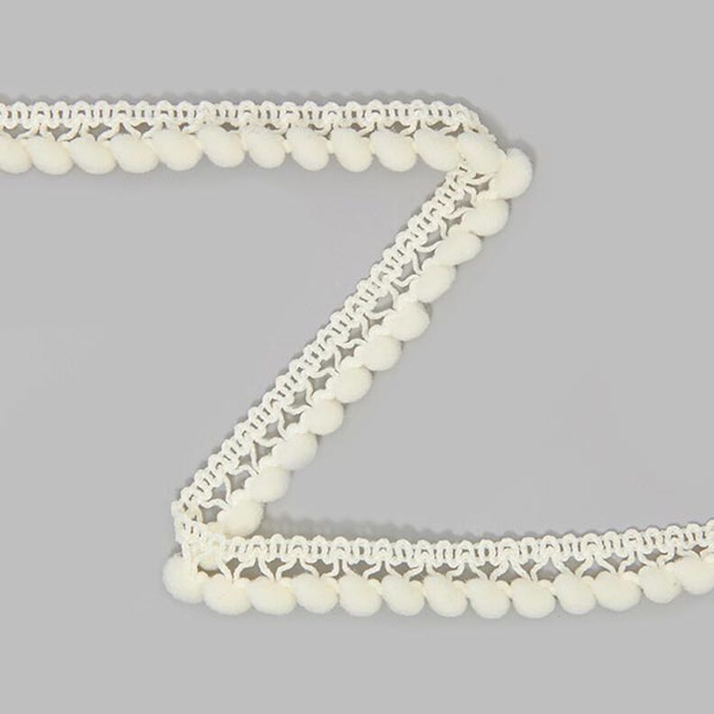 Bambulkový prýmek [10 mm] - vlněná bílá,  image number 1