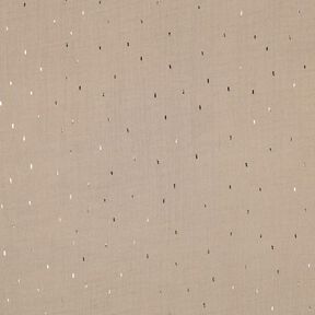 Mušelín / dvojitá mačkaná tkanina Pravoúhelník Fóliový potisk | Poppy Fabrics – sasanková/zlatá, 