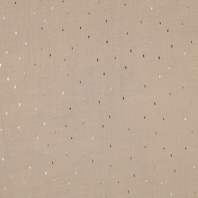 Mušelín / dvojitá mačkaná tkanina Pravoúhelník Fóliový potisk | Poppy Fabrics – sasanková/zlatá,  image number 1