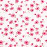 Viskózová tkanina jemné květy – bílá,  thumbnail number 1