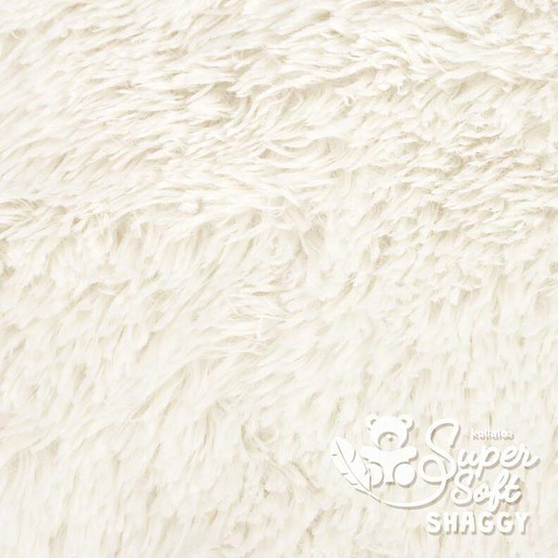 Střapatý plyš SHAGGY [1 M X 0,75 M | Flor: 20 MM] - vlněná bílá | Kullaloo,  image number 2