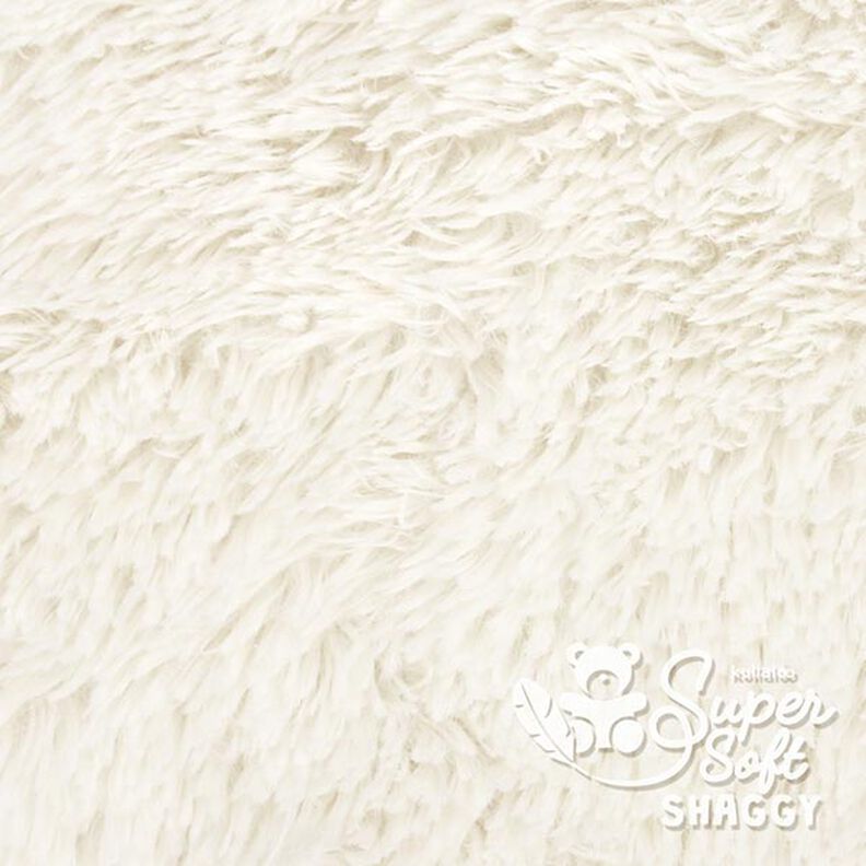 Střapatý plyš SHAGGY [1 M X 0,75 M | Flor: 20 MM] - vlněná bílá  | Kullaloo,  image number 2
