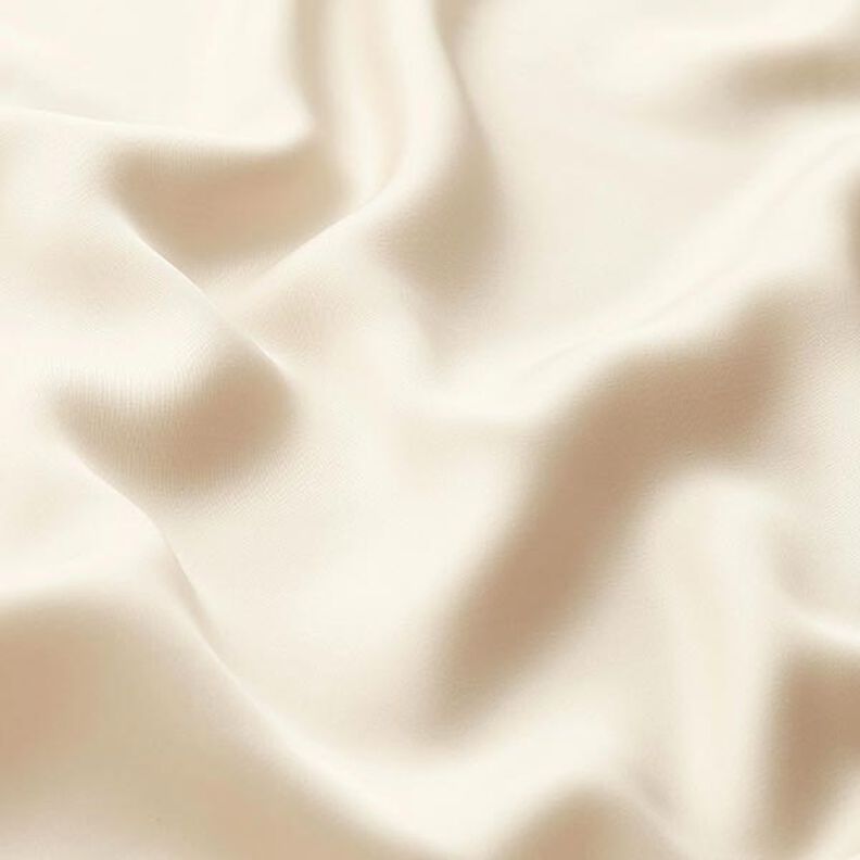 Viskózový satén Jednobarevné provedení – vlněná bílá,  image number 3