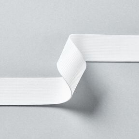 Hladká gumová stužka [3 m | 30 mm] – bílá, 