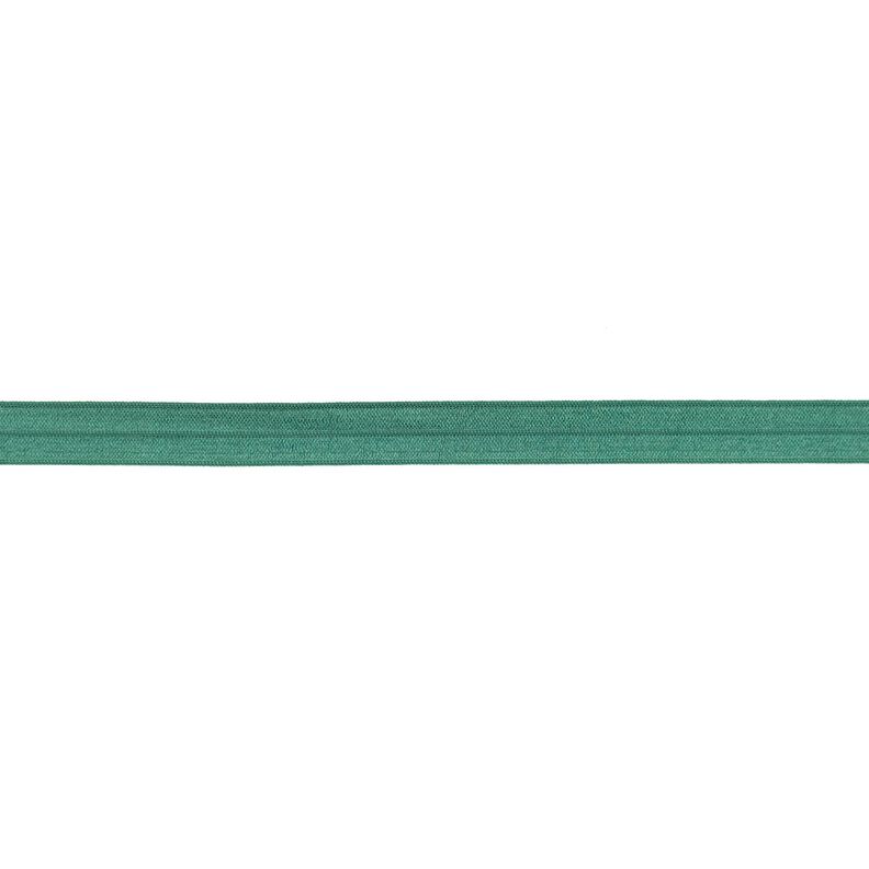Elastická lemovací stuha  lesklý [15 mm] – jalovcově zelená,  image number 1