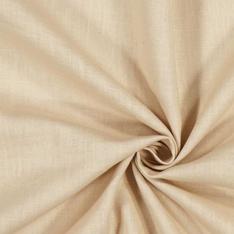 Lněná látka Ramie mix medium – písková,  image number 1
