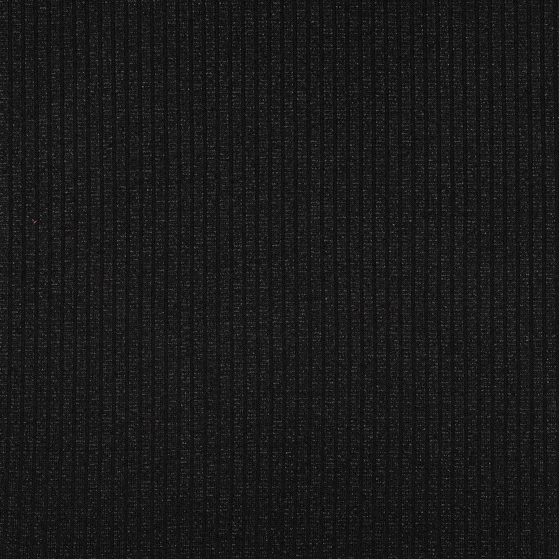 Žebrovaná pletenina Lurex – černá, image number 4