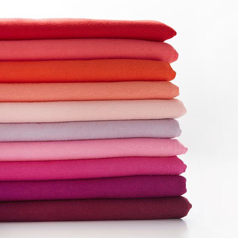 Bavlněný žerzej Medium jednobarevný – pink,  image number 4