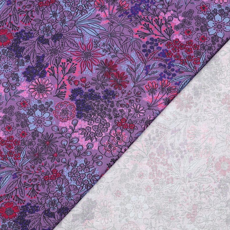 Bavlněný popelín Divoké květiny | Poppy Fabrics – levandulová,  image number 5