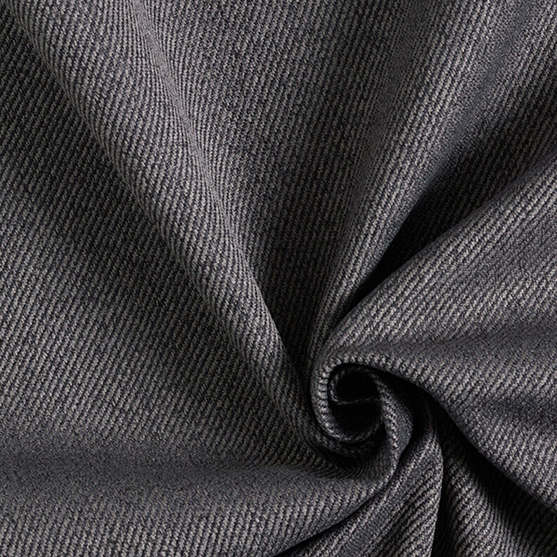 Čalounická látka Keprový vzhled – tmavě šedá,  image number 1
