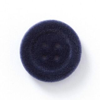 Sametový knoflík 4dírkový – namornicka modr, 