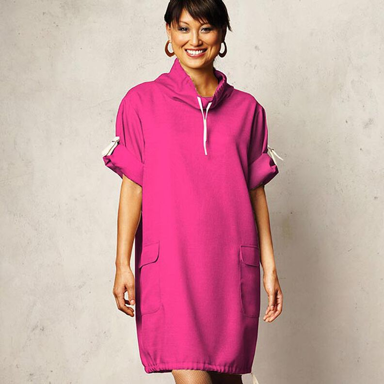 Lehké francouzské froté jednobarevné – pink,  image number 9