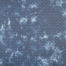 Prošívaná tkanina chambray květinová batika – džínově modrá,  thumbnail number 1