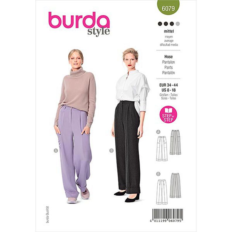 Kalhoty, Burda 6079 | 34-44,  image number 1