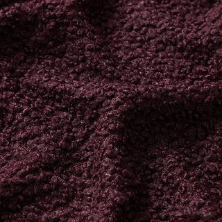 Úplet Bouclé Uni – merlot, 