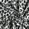 Digitální potisk sněhového leoparda s kartáčovaným vzorem z francouzského froté – černá/bílá,  thumbnail number 3