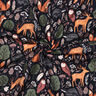 Teplákovina počesaná Zvířátka v lese digitální potisk | Poppy Fabrics – noční modrá,  thumbnail number 3