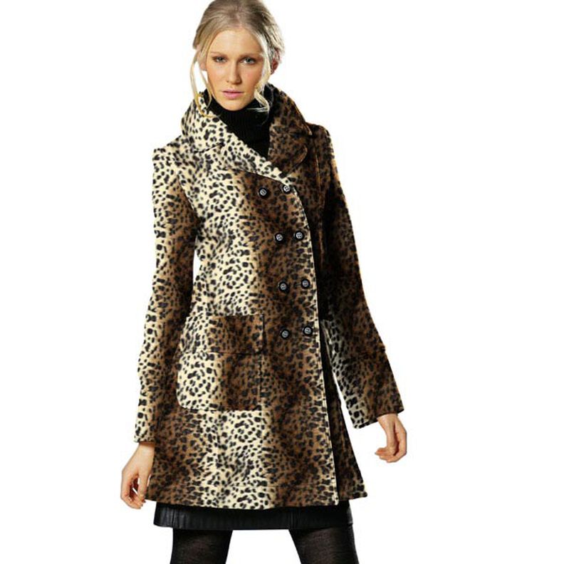 Imitace zvířecí kůže leopard – béžová,  image number 4