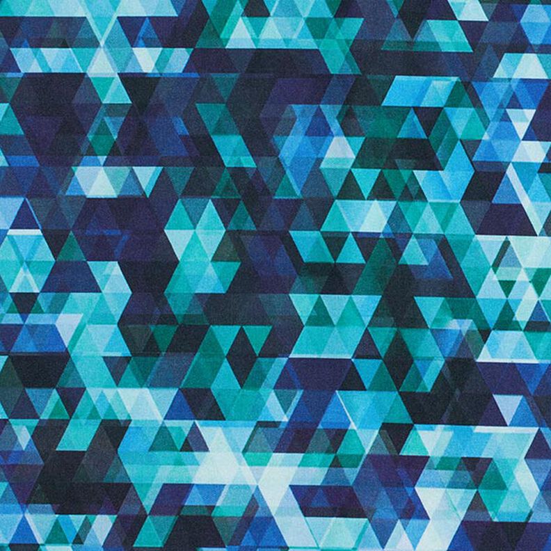 Softshell Barevné trojúhelníky digitální potisk – noční modrá/tyrkysová,  image number 6