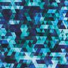 Softshell Barevné trojúhelníky digitální potisk – noční modrá/tyrkysová,  thumbnail number 6
