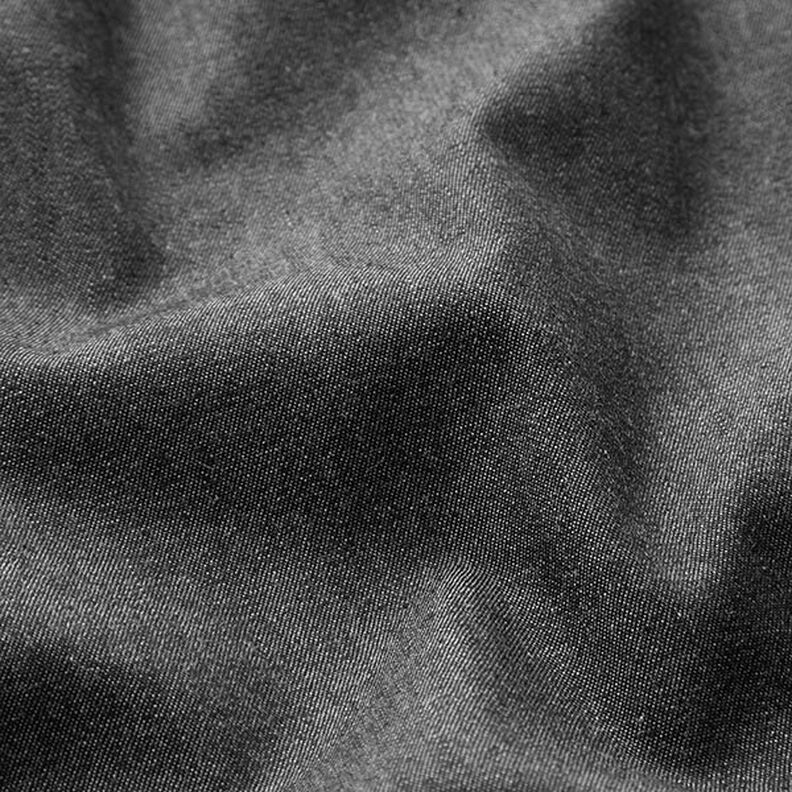 Bavlněné šambré ve vzhledu džínoviny – černá,  image number 2