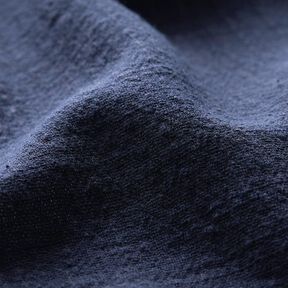 Bavlněná tkanina lněný vzhled – noční modrá, 