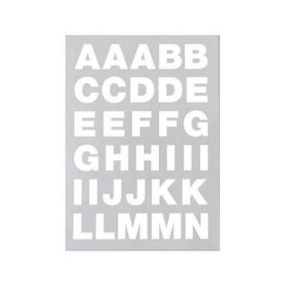 Nažehlovací fólie A-Z – bílá | Rico Design, 