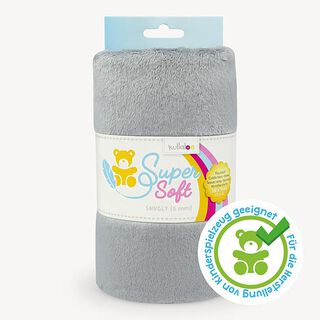Plyšový SuperSoft SNUGLY [ 1 x 0,75 m | 5 mm ] - šedá | Kullaloo, 