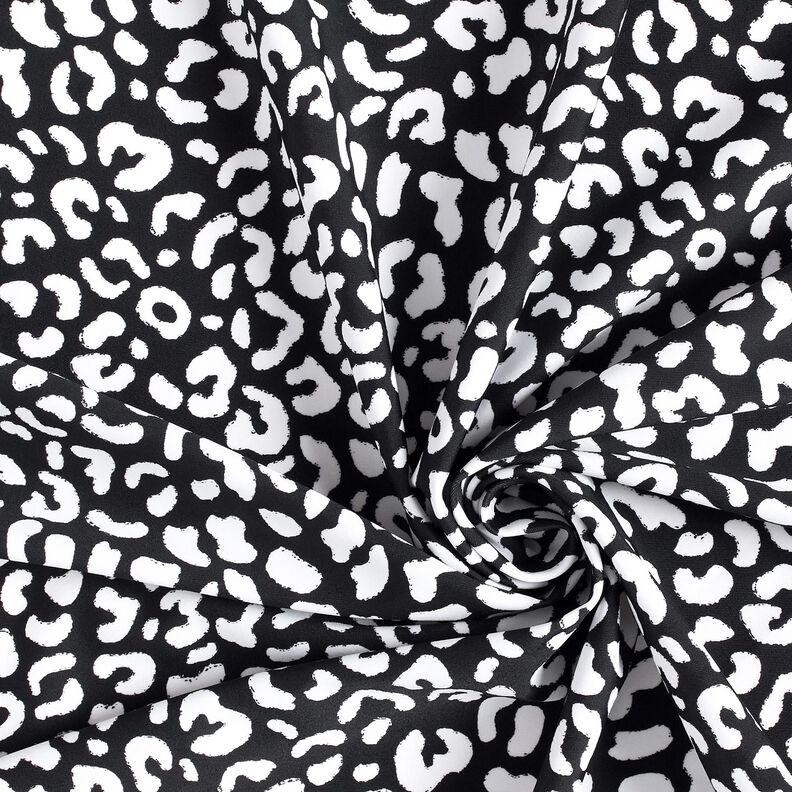 Plavkovina Abstraktní leopardí skvrny – černomodrá/bílá,  image number 3