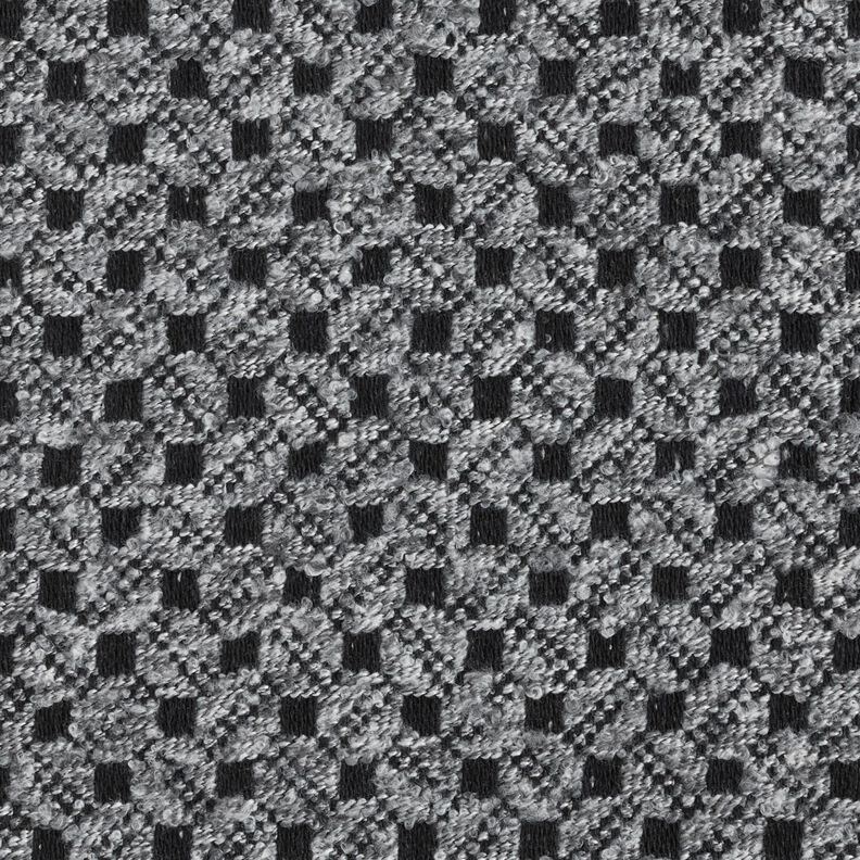 Kabátovina kostičkovaná – světle šedá/černá,  image number 1