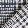 Látka na kabáty s oboustrannými čtverci – namornicka modr/bílá,  thumbnail number 4