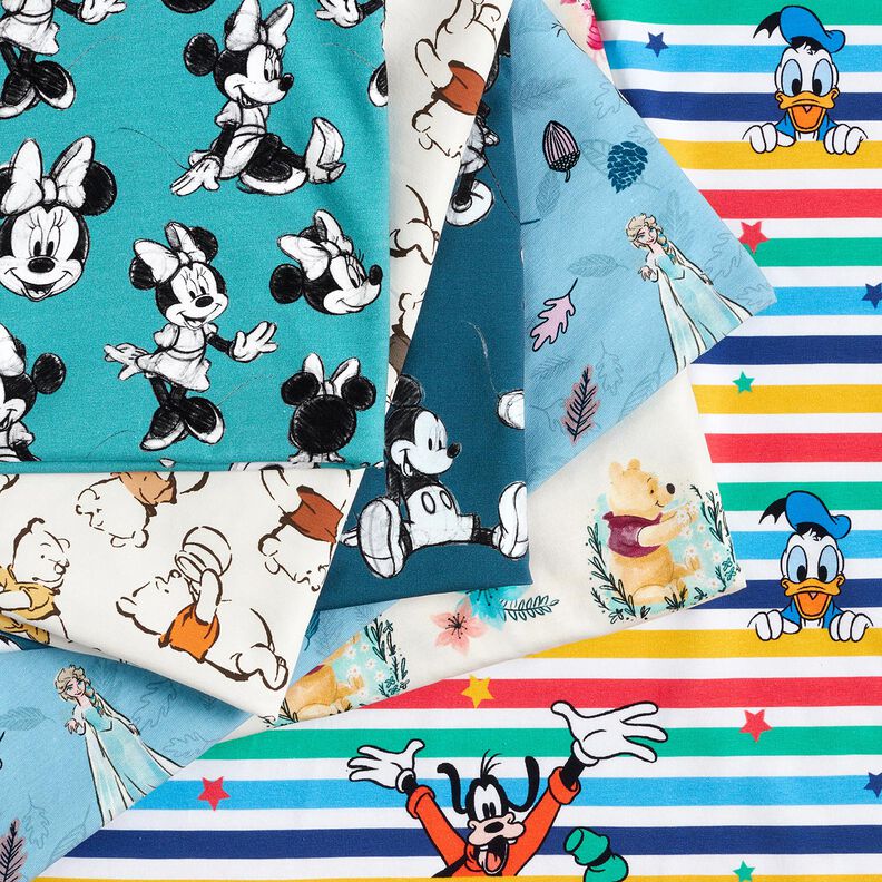 Bavlněný žerzej Mickey Mouse a jeho přátelé | Disney – bílá, image number 5