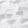 Bavlněný popelín Malé puntíky – bílá/černá,  thumbnail number 2