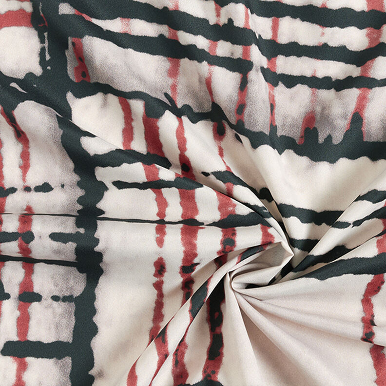 Látka na blůzy rozmazané čtverce – perlově šedá,  image number 3