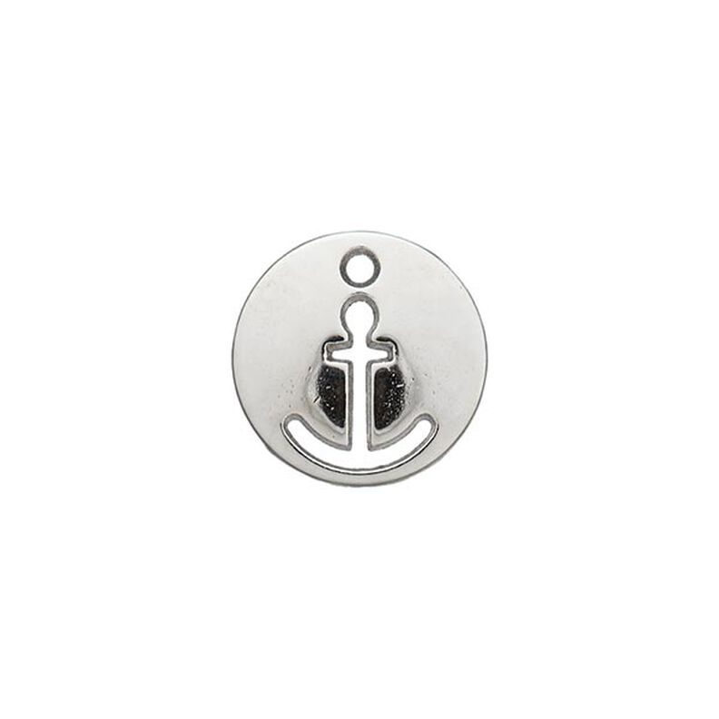 Ozdobný díl Kotva [ Ø 12 mm ] – stříbrná kovový,  image number 1