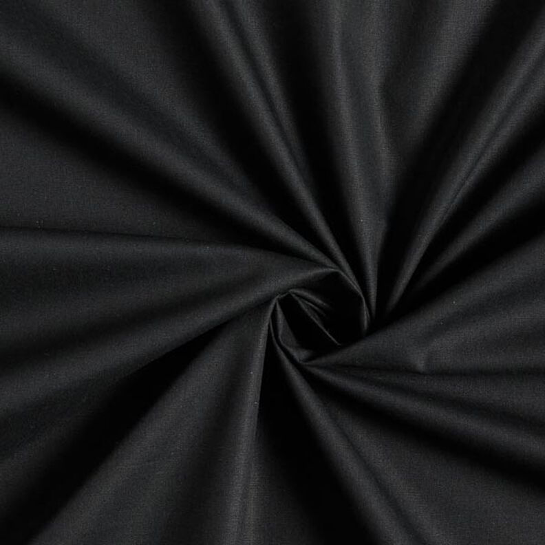 Bavlněný popelín Jednobarevné provedení – černá,  image number 1