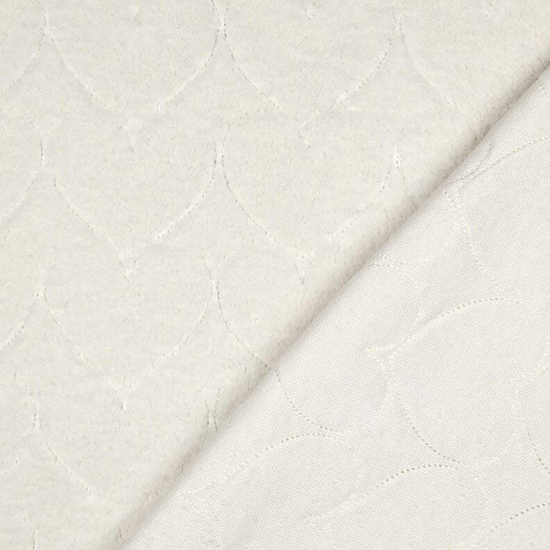 Umělá kožešina Vzor se srdíčky | Poppy Fabrics – vlněná bílá,  image number 4