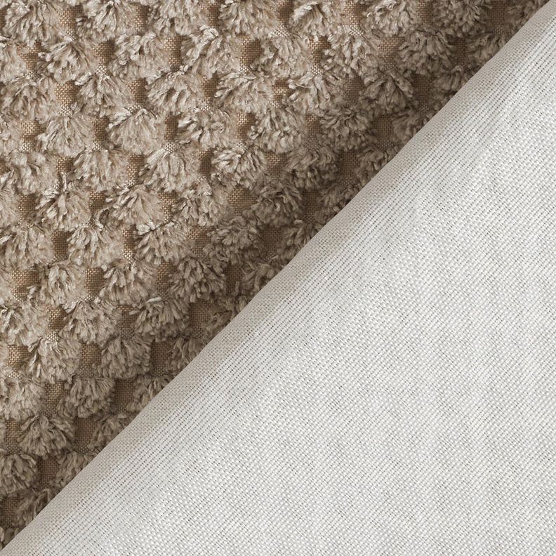 Čalounická látka Měkký texturovaný vzor – taupe (šedohnědá),  image number 3