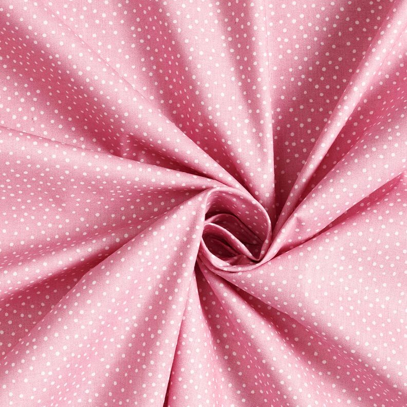 Bavlněná látka Kreton Jemné puntíky – růžová,  image number 3