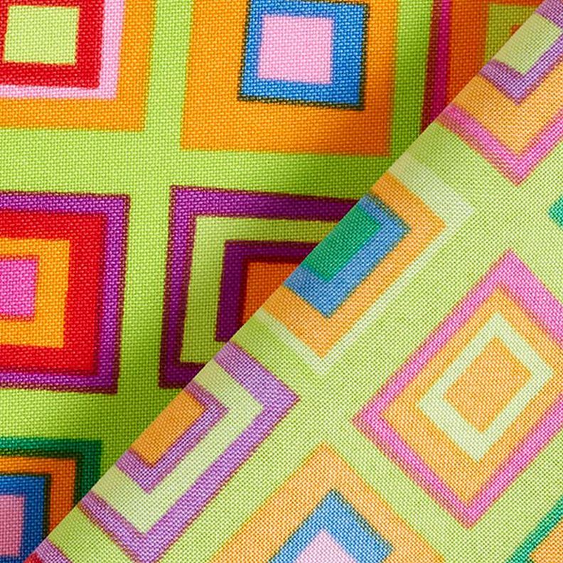 Karnevalová tkanina vzor barevné krabice – žlutá neonová,  image number 4