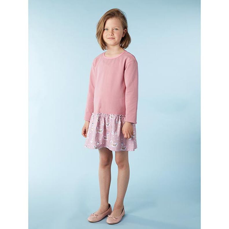 Lehké francouzské froté jednobarevné – tmavě starorůžová,  image number 6