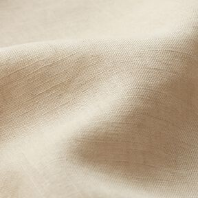 Lehká lněná směs předepraná – mandlová, 