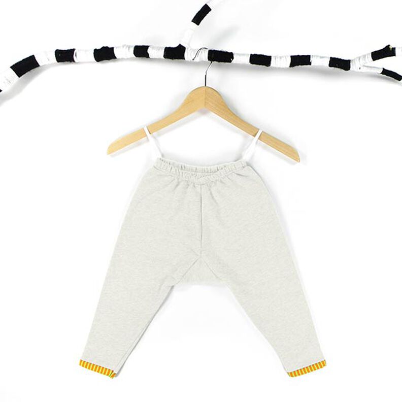 Lehká bavlněná teplákovina jednobarevná – vlněná bílá,  image number 4