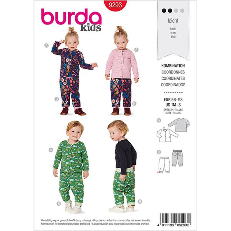 Bunda, Burda 9293 | 56-98,  image number 1