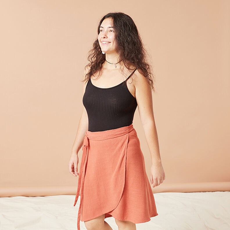 Směs viskózy a lnu měkká – hořčicove žlutá | Zbytek 90cm,  image number 6