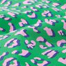 Povrstvená bavlna Abstraktní Leopardí vzor | Poppy Fabrics – zelená/růžová,  thumbnail number 2