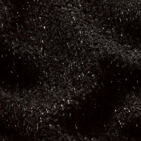 Žinylka Pletený žakár Třpyt – černá/starostříbrná metalická, 