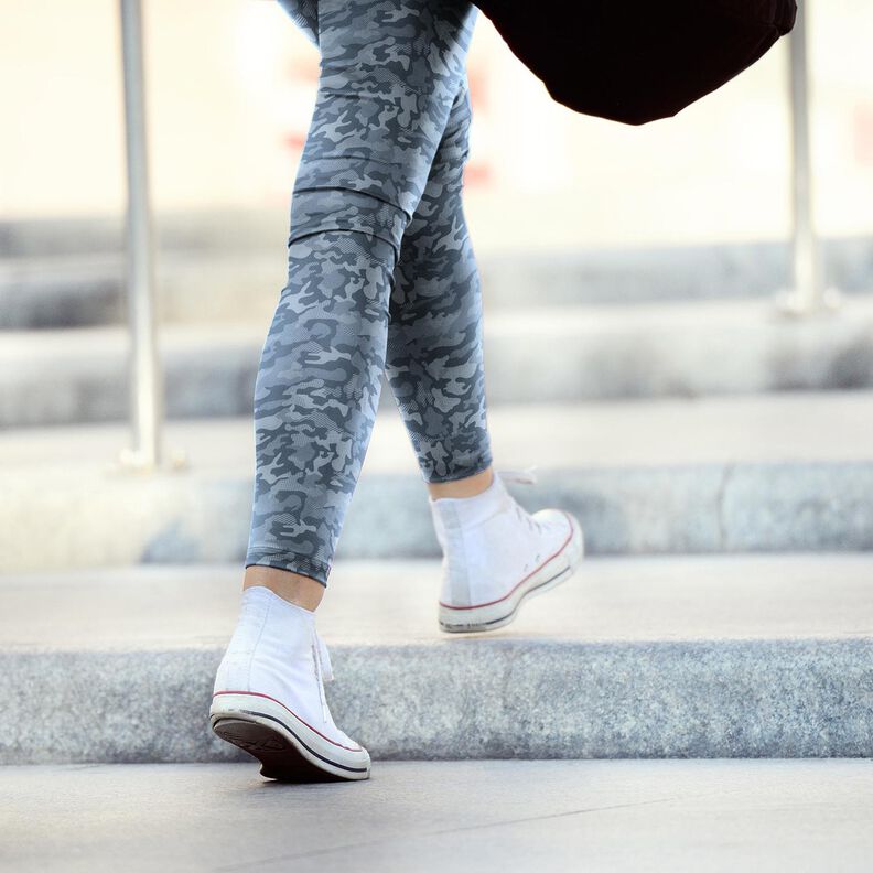 Sportovní a funkční látka na dresy maskáč – modrošedá, image number 6