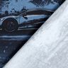 Bavlněný žerzej Závodní auto digitální potisk – černomodrá,  thumbnail number 4