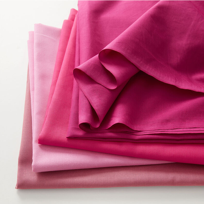 Bavlněná látka Kreton Jednobarevné provedení – purpurová, image number 4